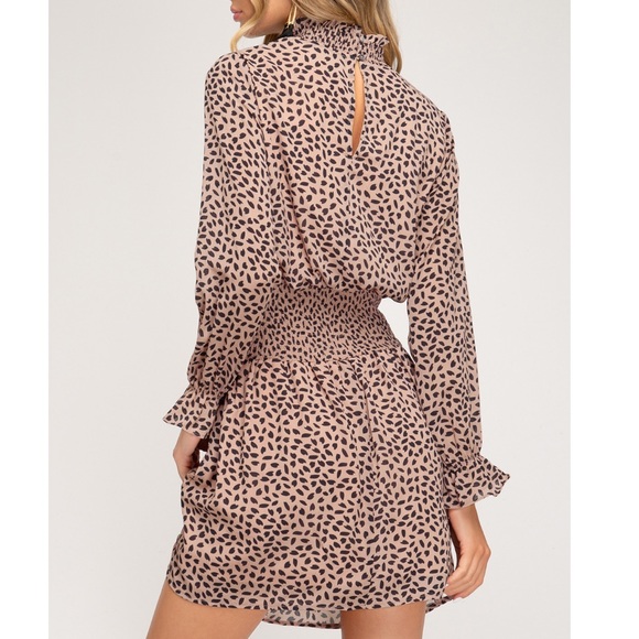 *Dreamy Smocked Patterned Dress - Picture 2 of 8